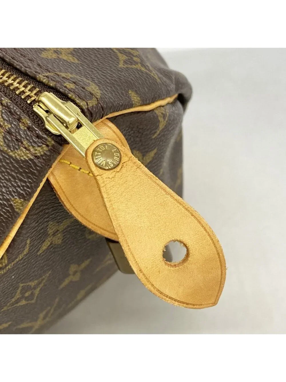 Louis Vuitton Handbag Monogram Speedy 35 Brown